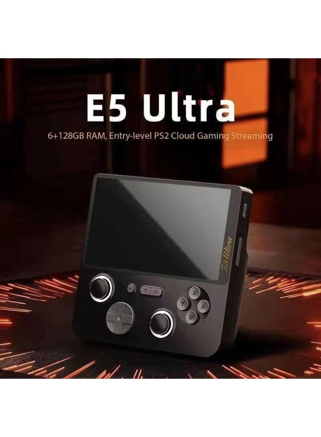 وحدة تحكم الألعاب الرجعية E5 Ultra بشاشة IPS مقاس 5 بوصات وذاكرة 128 جيجابايت ومعالج CPU لمحبي DIY ومحرك خطي وشاشة لمس عالية الدقة وعرض عبر WIFI 6 - Image 2